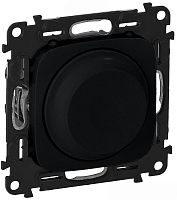 Светорегулятор поворотный без рамки Legrand Valena Allure 5-300Вт антрацит картинка